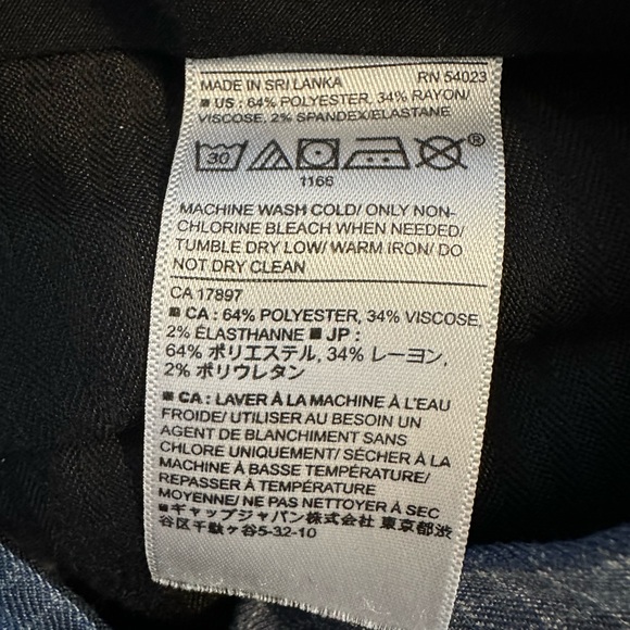 Banana Republic Dress Pants Mens 33 x 32 Slim Fit Blue Grid Plaid - Picture 5 of 9